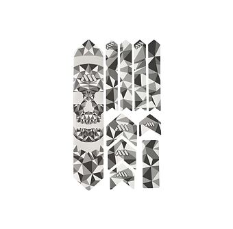 Naklejki ochronne AMS Frame XL Fractal/Skull